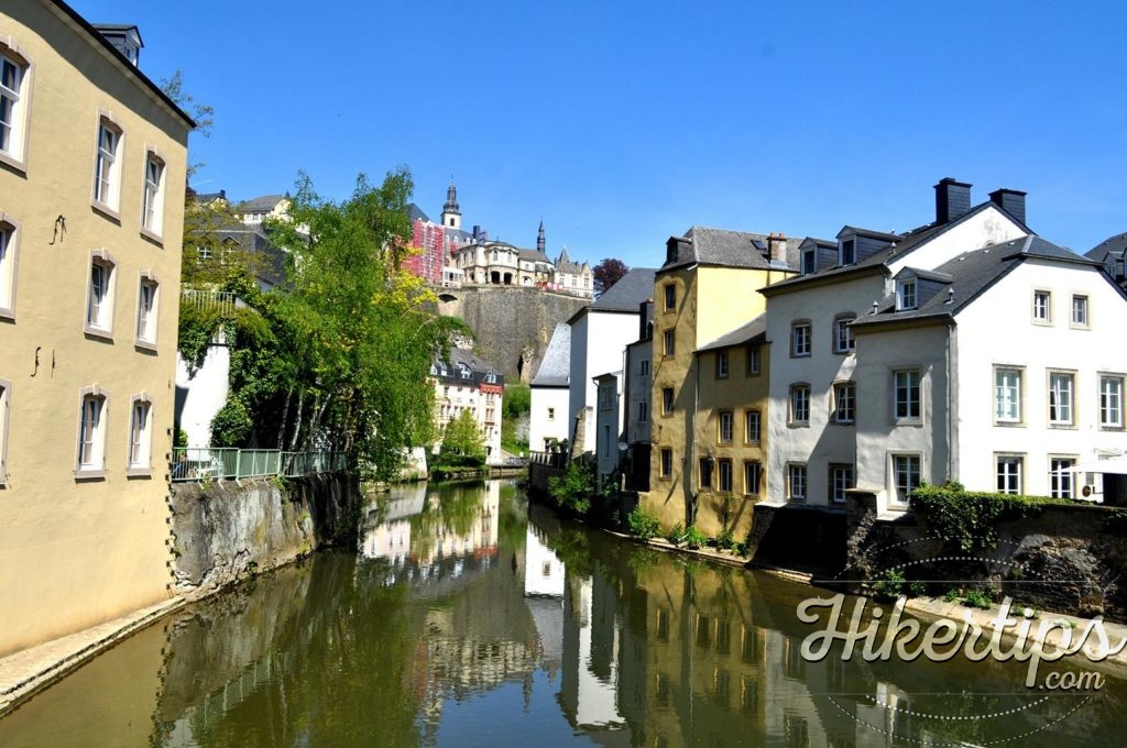 the River Alzette with its canals